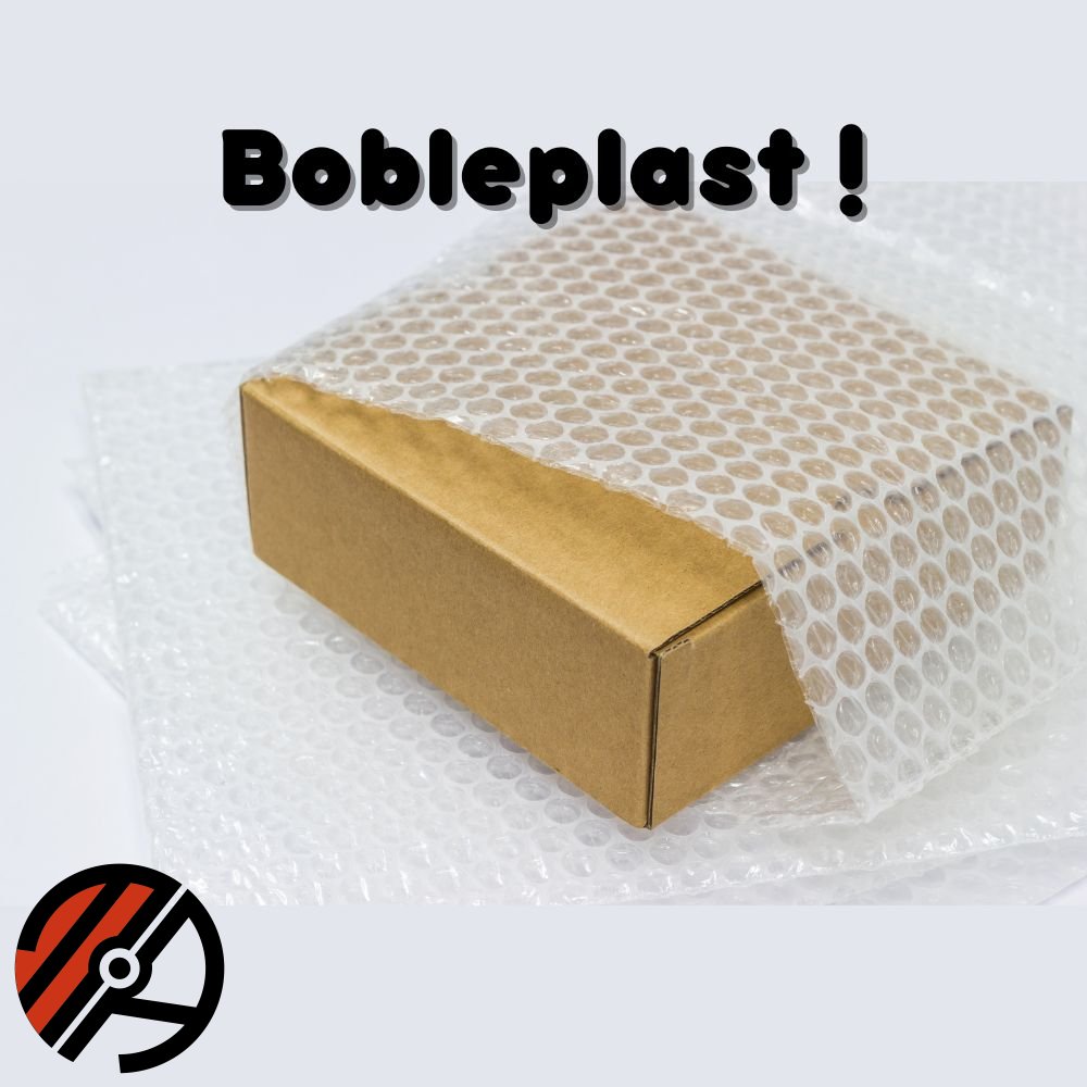 Indpakkes i bobleplast