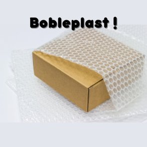 Indpakkes i bobleplast