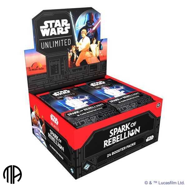 Star Wars: Unlimited TCG - Booster display - SET 01: Spark of Rebellion (24 pakker)