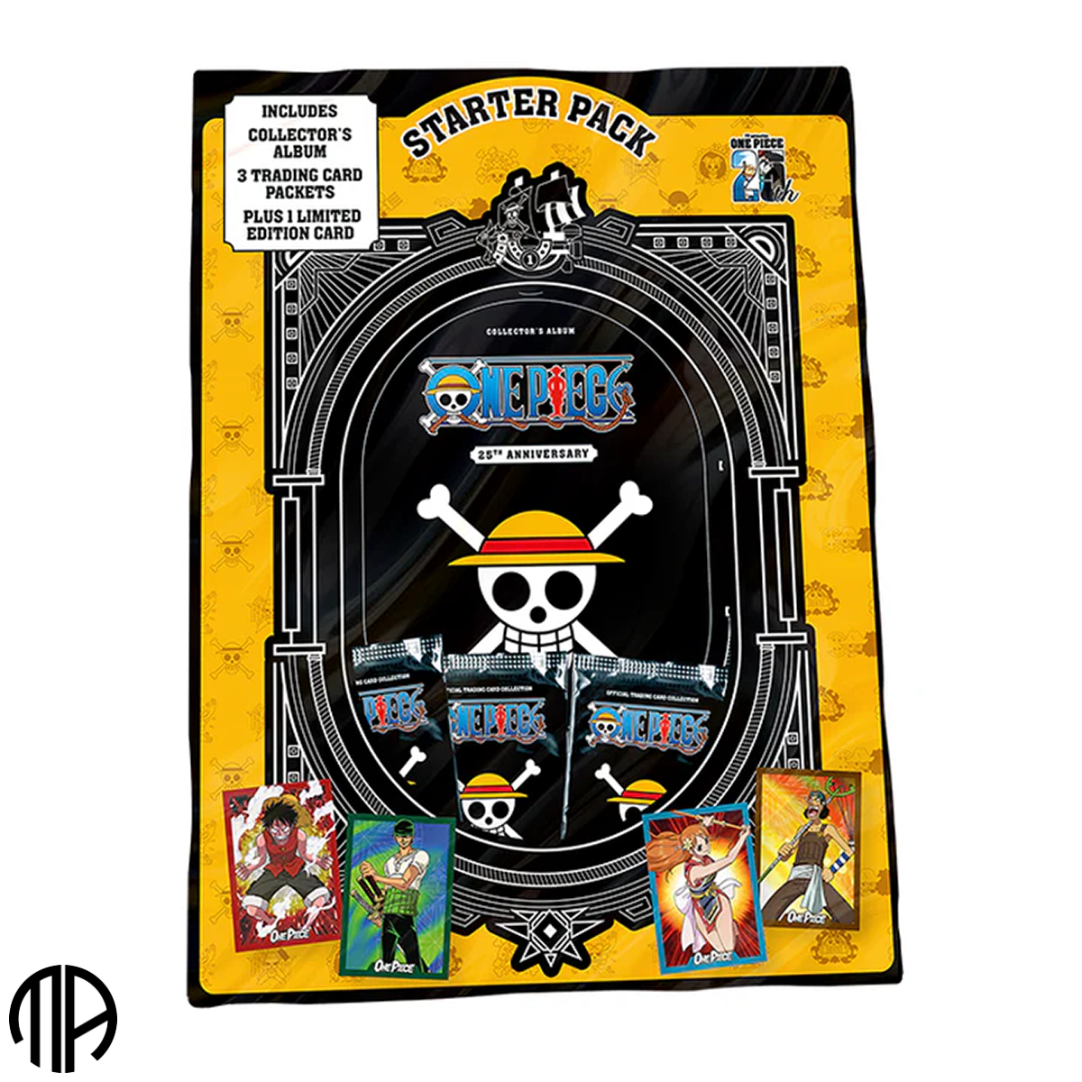 One Piece Trading Card Collection, Starter set: 25th Anniversary (3 kort pakker)