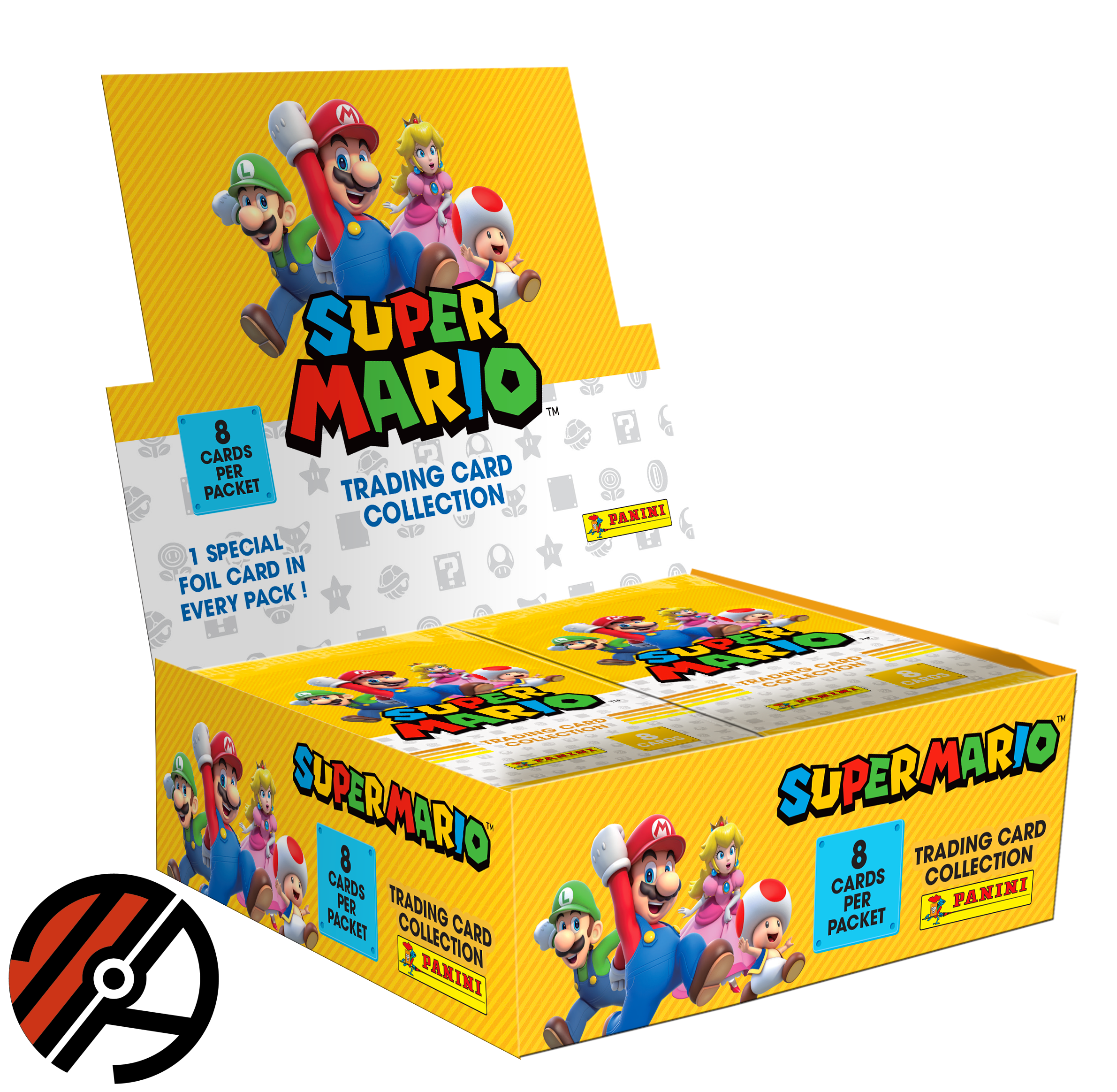 Super Mario Trading Card Collection, Display: Serie 1 (18 kort pakker)