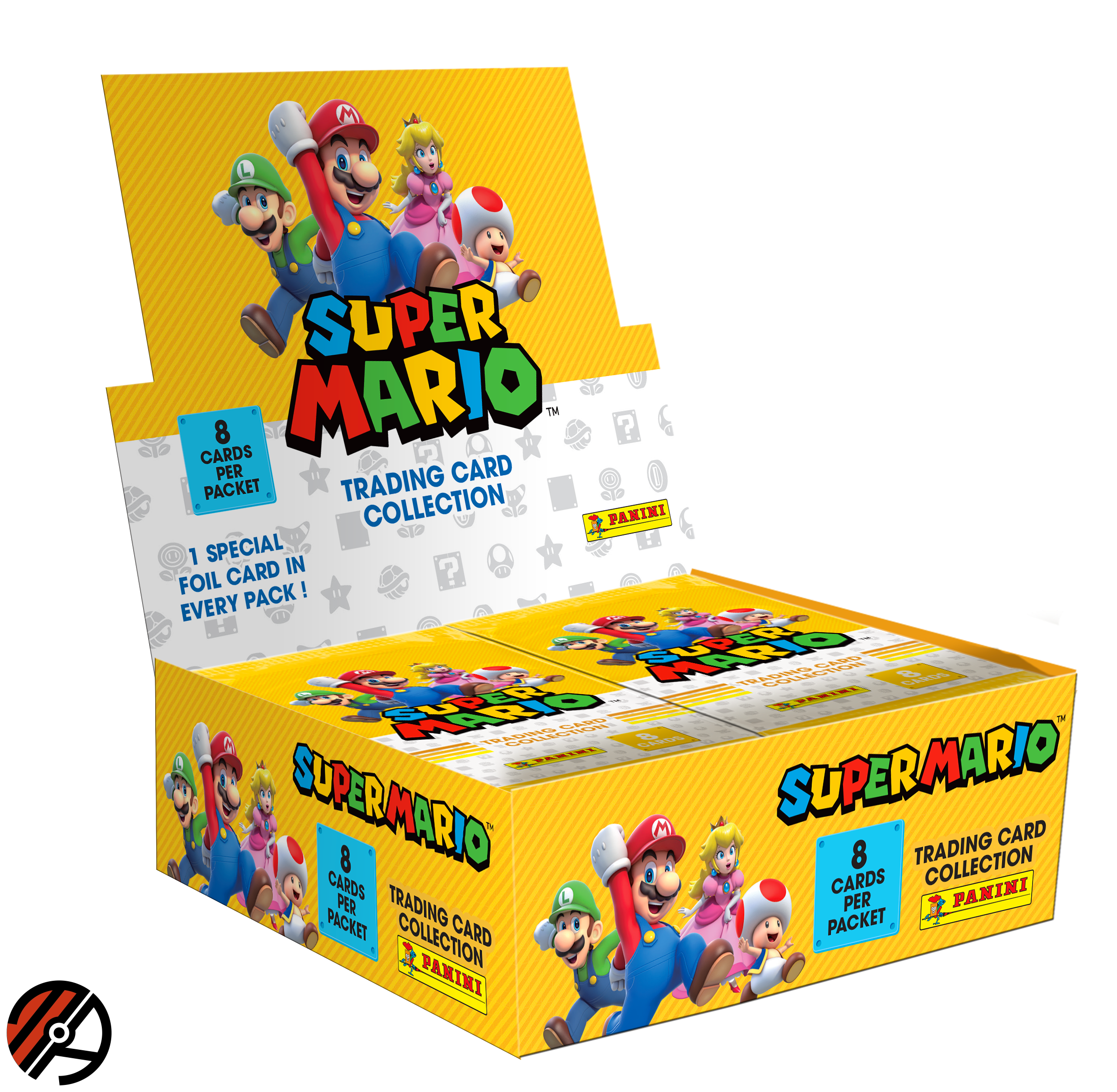 Super Mario Trading Card Collection, Display: Serie 1 (18 kort pakker)