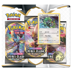 Pokmon TCG 3-Pack Blister - Sword & Shield 02: Rebel Clash (Rayquaza)
