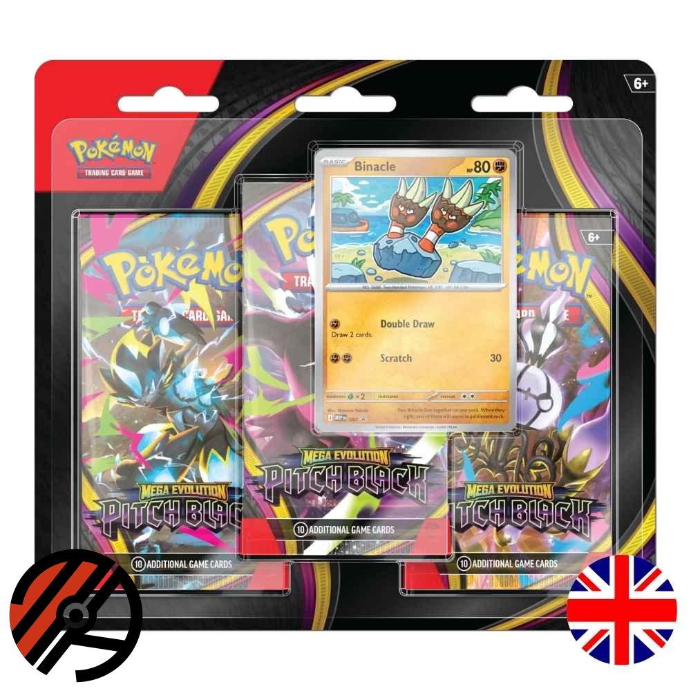 Pok�mon TCG, (ME05) Pitch Black: 3-Pack Blister *MAX 1 STK*
