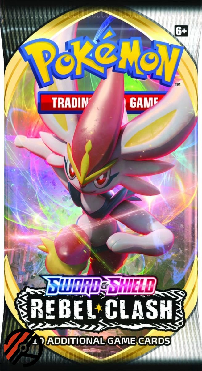 Pokmon TCG Booster Pakke - Sword &amp; Shield 02: Rebel Clash