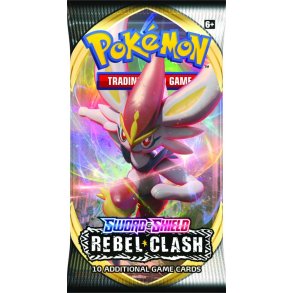 Pokmon TCG Booster Pakke - Sword & Shield 02: Rebel Clash