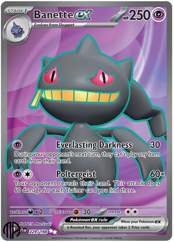 Pokmon TCG Enkelt Kort - SV01 - 229/198 Banette ex, Ultra Rare