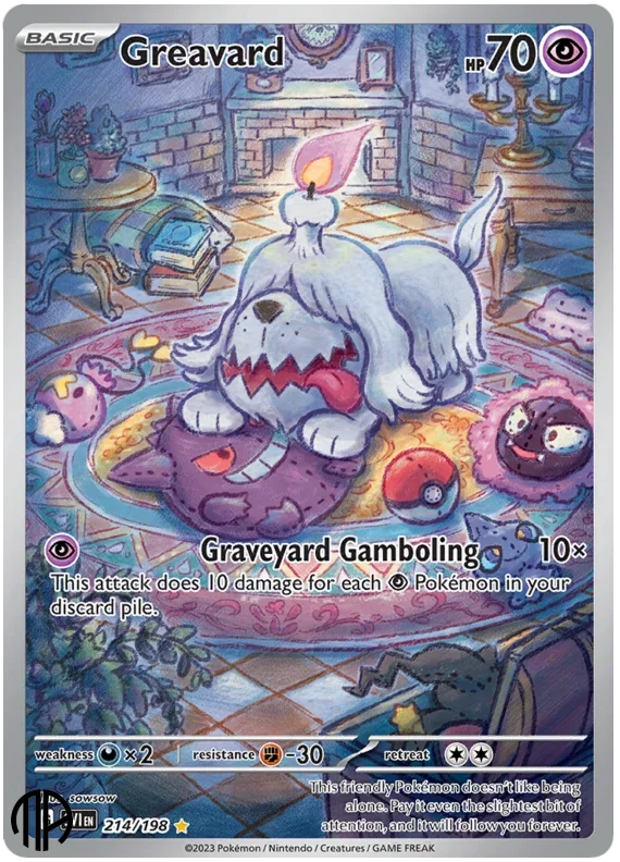 Pokmon TCG Enkelt Kort - SV01 - 214/198 Greavard, Illustration Rare