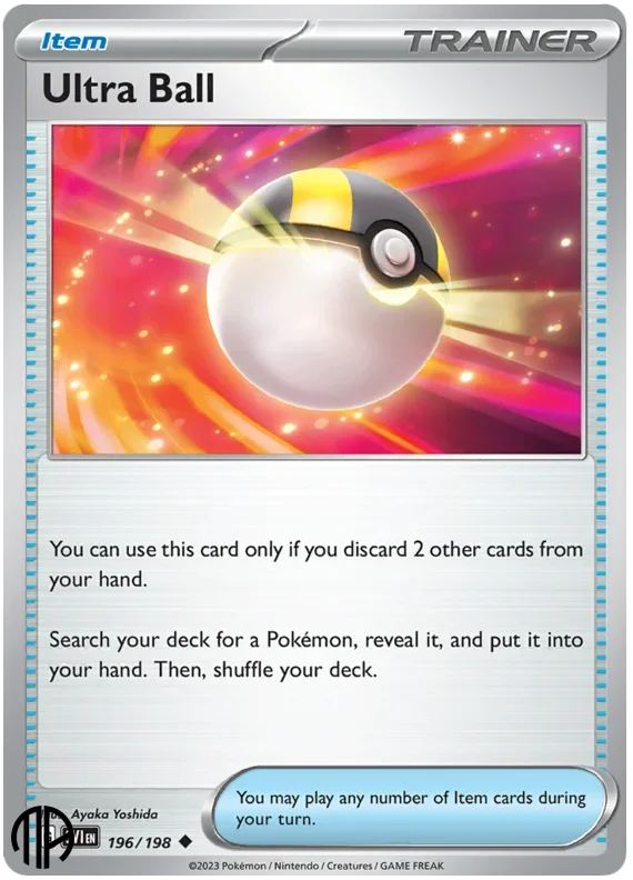 Pokmon TCG Enkelt Kort - SV01 - 183/198 Ultra Ball, Uncommon