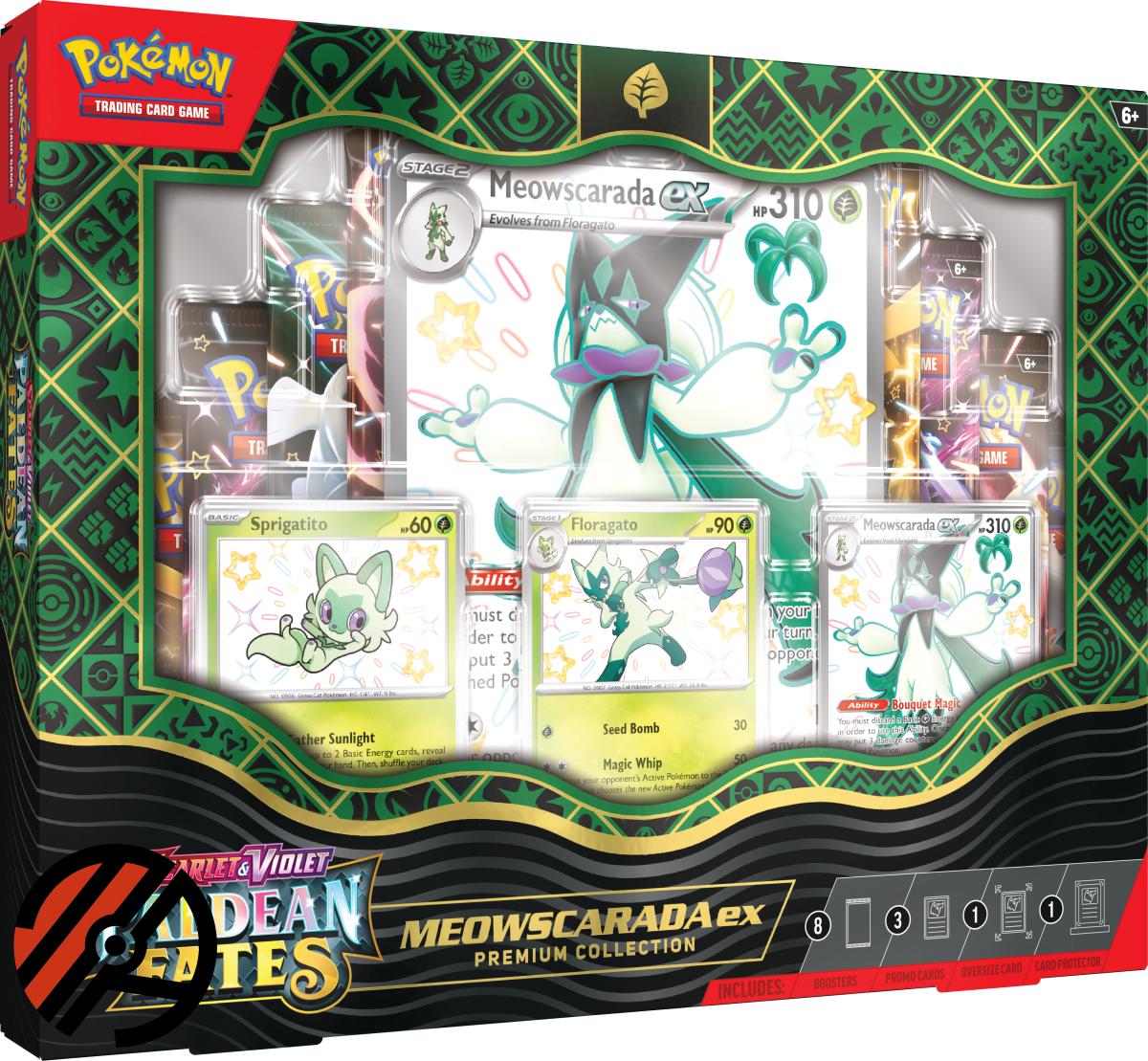 Pokmon TCG, Paldean Fates: Premium Collection (8 Pakker + 3 Promo)