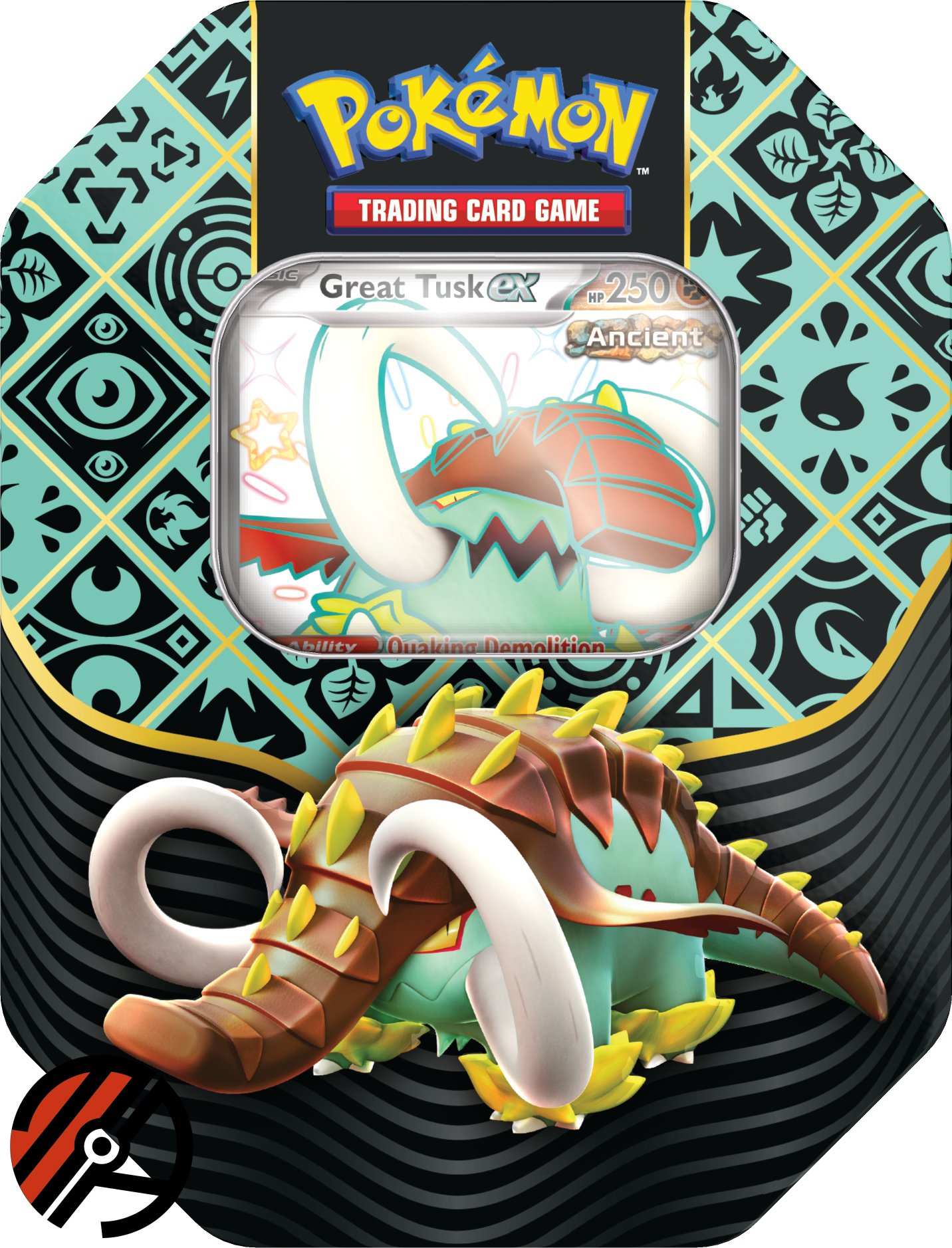 Pokmon TCG, Paldean Fates: Great Tusk ex Tin