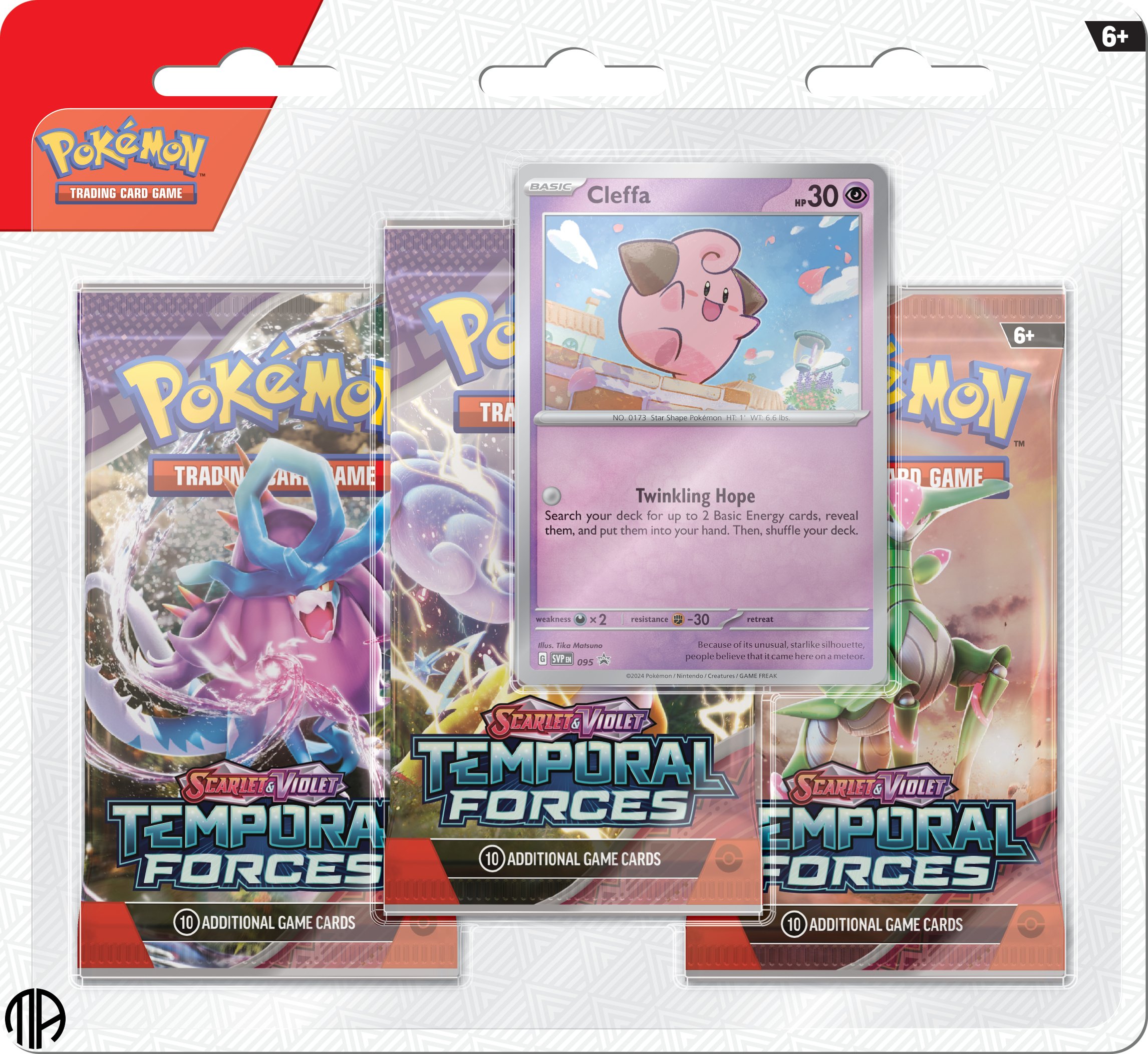 Pokmon TCG 3-Pack Blister - Scarlet &amp; Violet 05: Temporal Forces