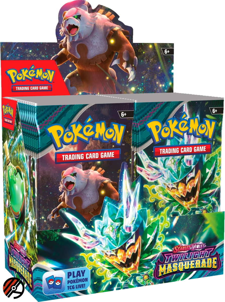 Pokmon TCG Booster Box (Display) - Scarlet &amp; Violet 06: Twillight Masquerade (36 Pakker)