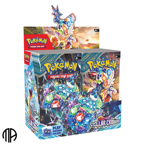 Pokmon TCG Booster Box (Display) - Scarlet &amp; Violet 07: Stellar Crown (36 Pakker)