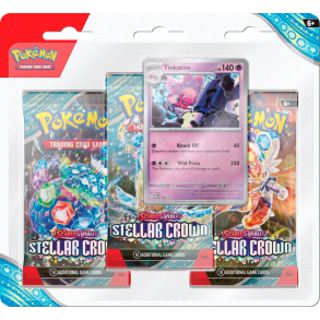 Pok�mon TCG 3-Pack Blister - Scarlet & Violet 07: Stellar Crown (3 Pakker + Promokort)