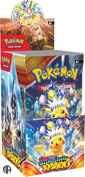 Pokmon TCG, Half-size Booster Display SV08: Surging Sparks (18 Pakker)