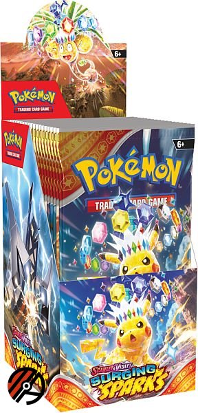 Pokmon TCG, Half-size Booster Display SV08: Surging Sparks (18 Pakker)