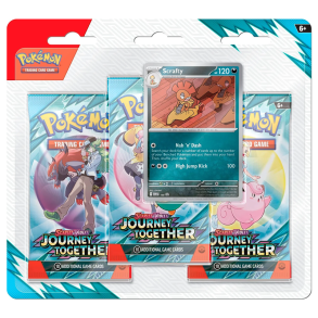 Pokmon TCG, Journey Together: Scrafty 3-Pack Blister