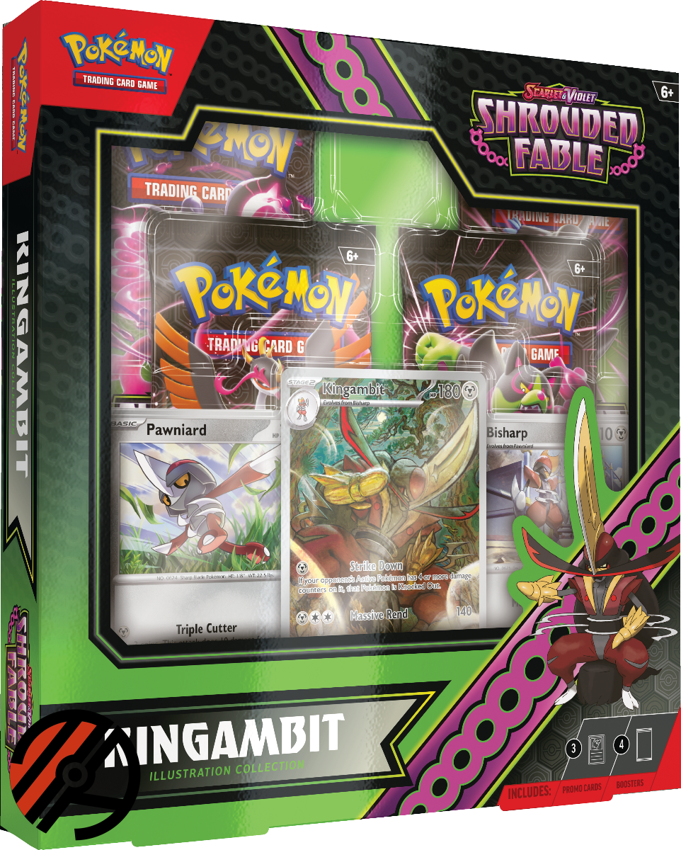 Pokmon TCG Illustration Collection 06.5: Shrouded Fable (Kingambit) (4 Pakker + Promo)