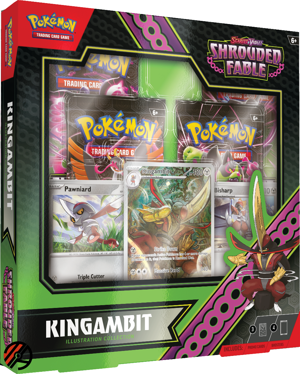Pokmon TCG Illustration Collection 06.5: Shrouded Fable (Kingambit) (4 Pakker + Promo)