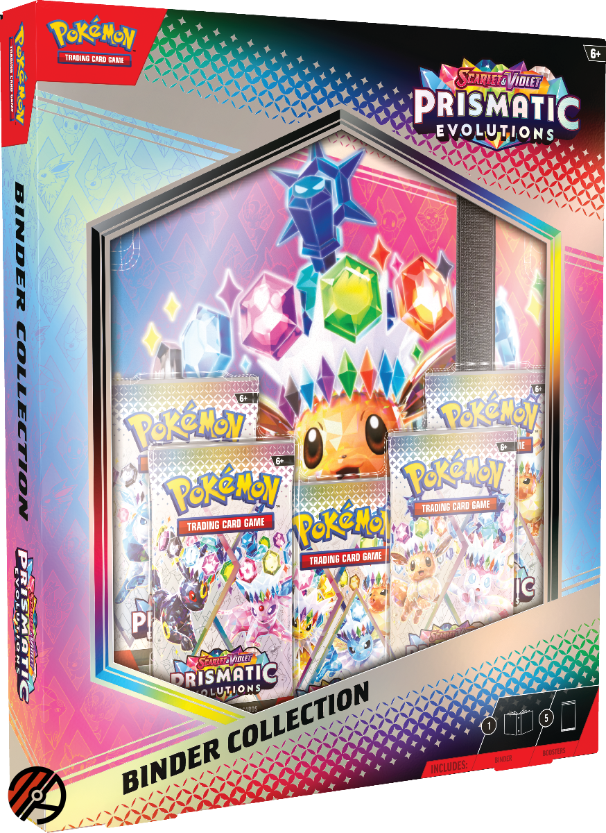 Pokmon TCG, Binder Collection: Prismatic Evolutions (5 Pakker + 1 Mappe)