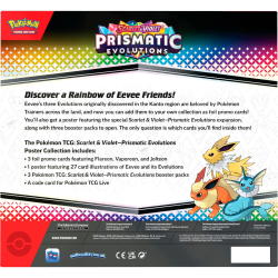 Pokmon TCG, Poster Collection: Prismatic Evolutions (3 Pakker, 3 Promoer og 1 Plakat)