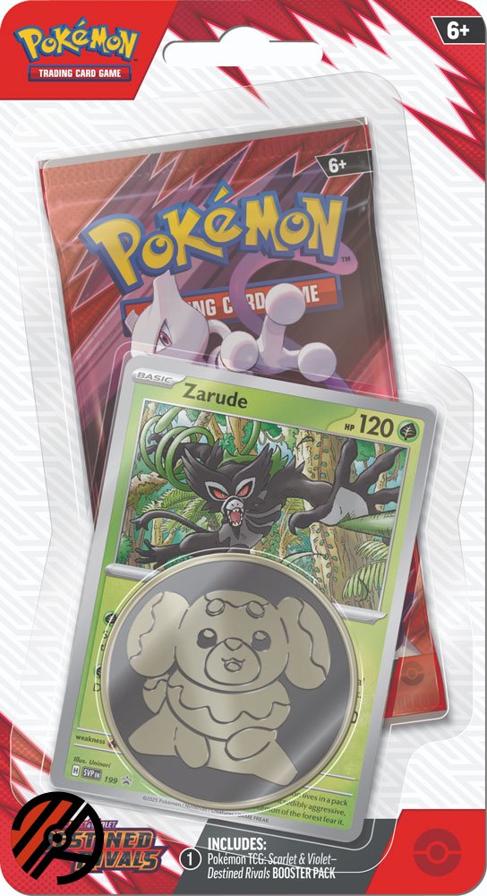 Pokmon TCG, 1-Pack Checklane Blister SV10: Destined Rivals, Zarude *ALLOKATIONS RISIKO*