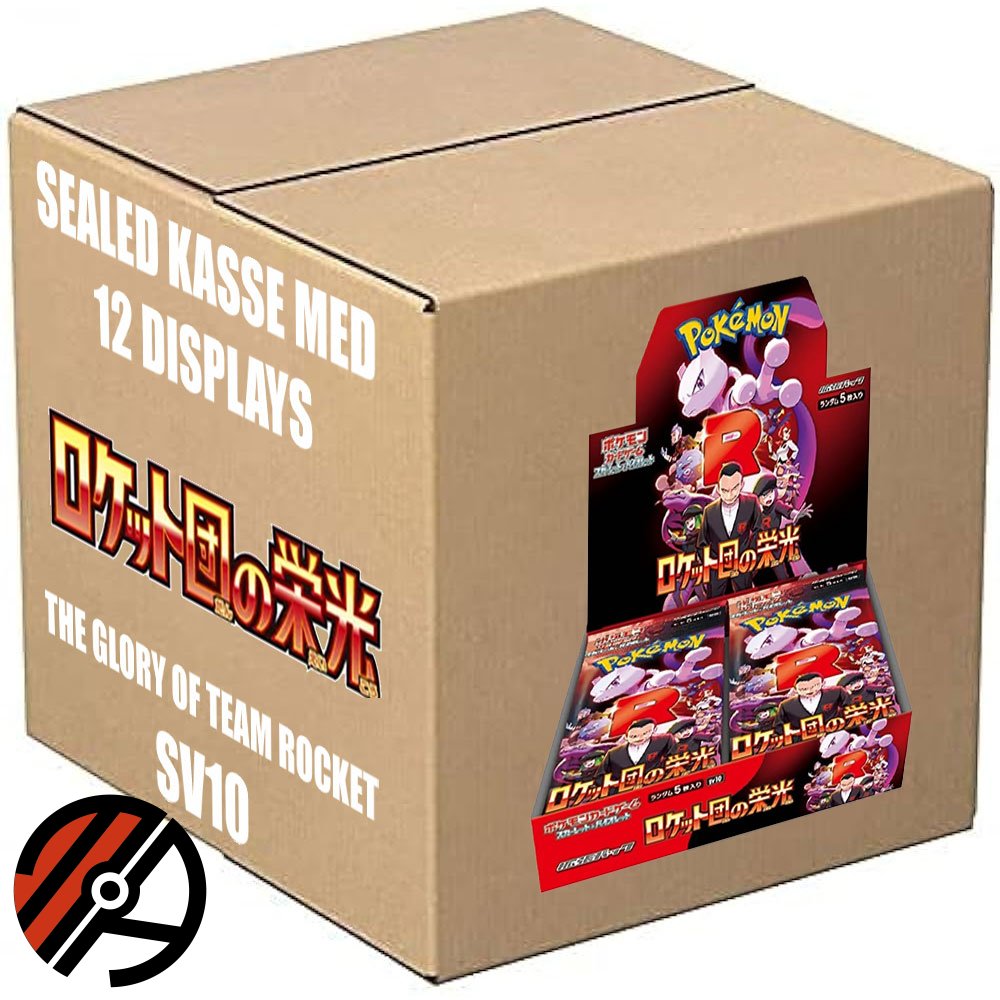 Japansk Pokmon TCG, the Glory of Team Rocket: Booster Box Case (12 displays)