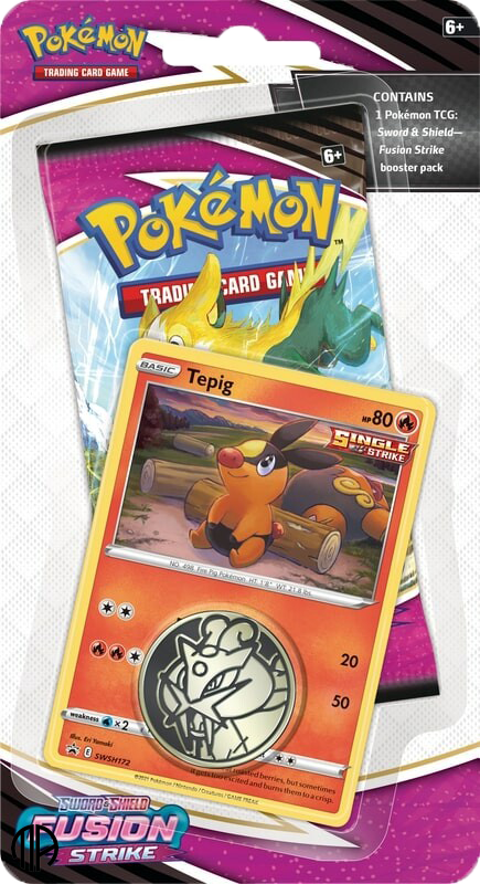 Pokmon TCG 1-Pack Blister - Sword &amp; Shield 08: Fusion Strike (Tepig)