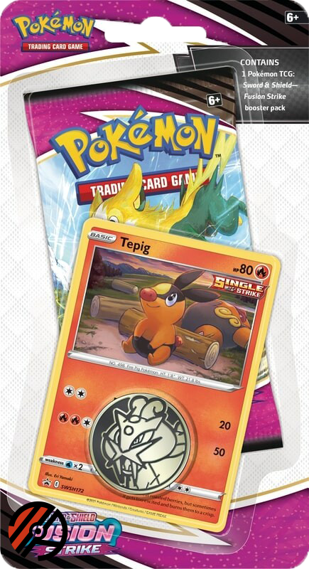 Pokmon TCG, Fusion Strike: Tepig 1-Pack Blister