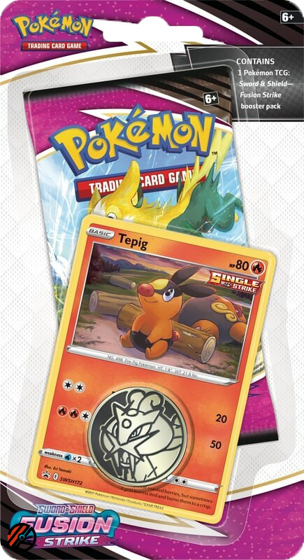 Pokmon TCG, Fusion Strike: Tepig 1-Pack Blister