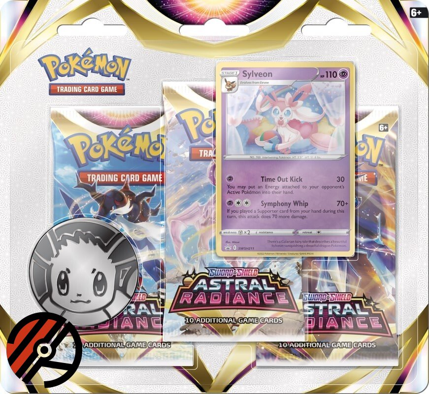 Pokmon TCG, Astral Radiance: Sylveon 3-Pack Blister