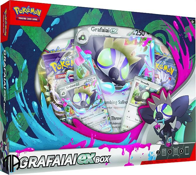 Pokmon TCG EX Box: Grafaiai ex (4 pakker + 1 promokort) (April 2024)