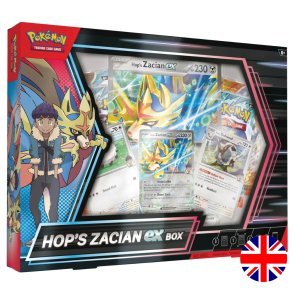 Pokmon TCG, Hop's Zacian ex Box (4 pakker + promokort)