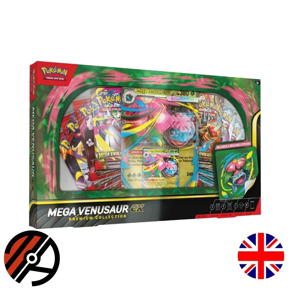 Pokmon TCG, Premium Collection: MEGA Venusaur ex (8 booster pakker) *MAX 1 STK*