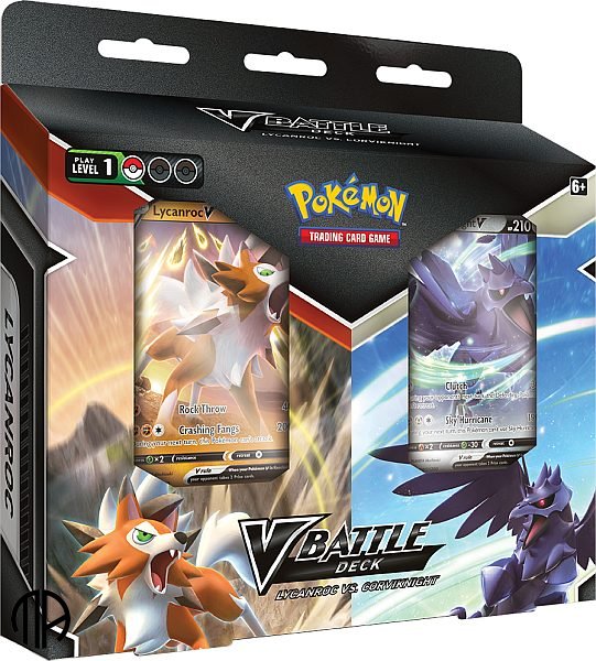 Pokemon TCG V Battle Deck Bundle: Lycanroc V vs Corviknight V