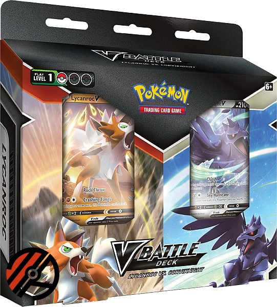 Pokemon TCG V Battle Deck Bundle: Lycanroc V vs Corviknight V