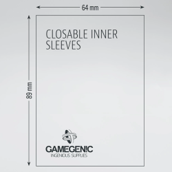 Gamegenic - Standard size closable inner sleeves (100 pcs)