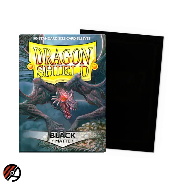 Dragon Shield Matte - Black (Standard Size) (100 lommer)