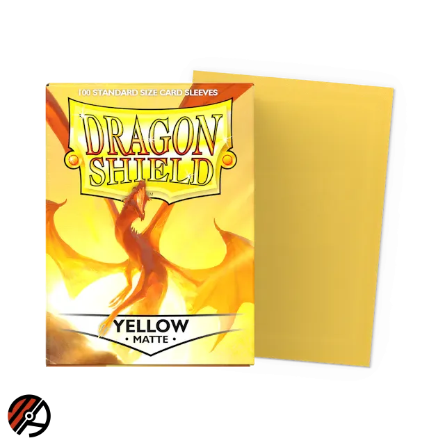 Dragon Shield Matte - Yellow (Standard Size) (100 lommer)