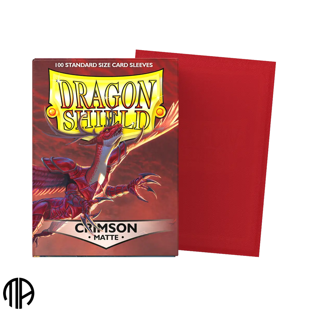 Dragon Shield Matte - Crimson (Standard Size) (100 lommer)