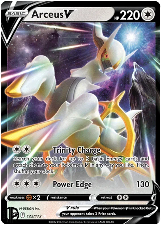 Pokmon TCG Enkelt Kort - SWSH09 - Arceus V 122/172, Ultra Rare,